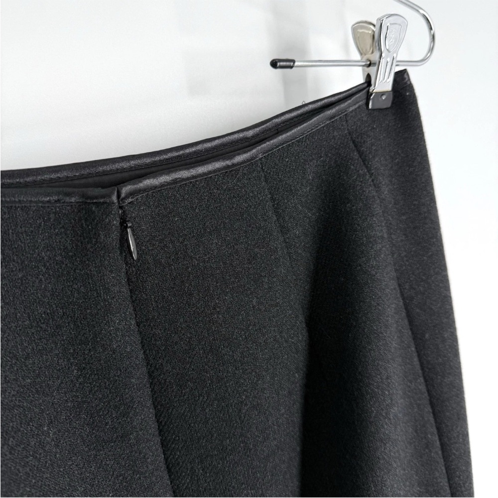 Dorothee Schumacher Wool Skirt Womens Size Large Charcoal Gray Sequin Hem - Picture 6 of 11